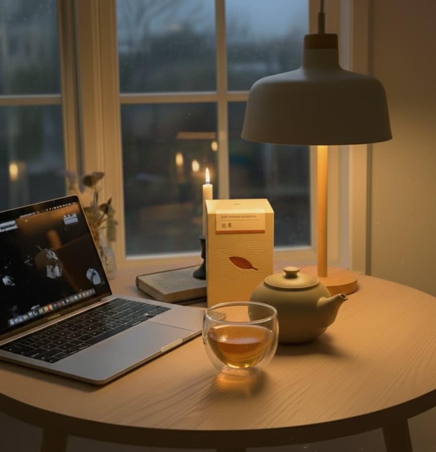 Tea plant aerial shot